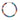 Energy Center Rainbow Necklace showing all seven chakra colors
