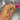 Hope Ring 18K gold with heart-cut emerald and pink gemstones during color selection 